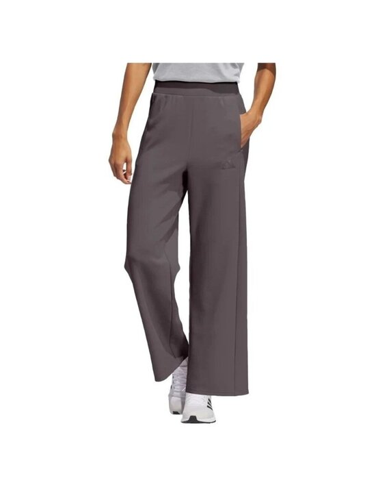 adidas Pants - NWT Adidas Women's L Brown Wide-Leg Pants Scuba Pullon F1090